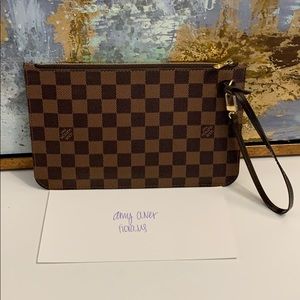Louis Vuitton Neverfull Pouch - Damier Ebene - New